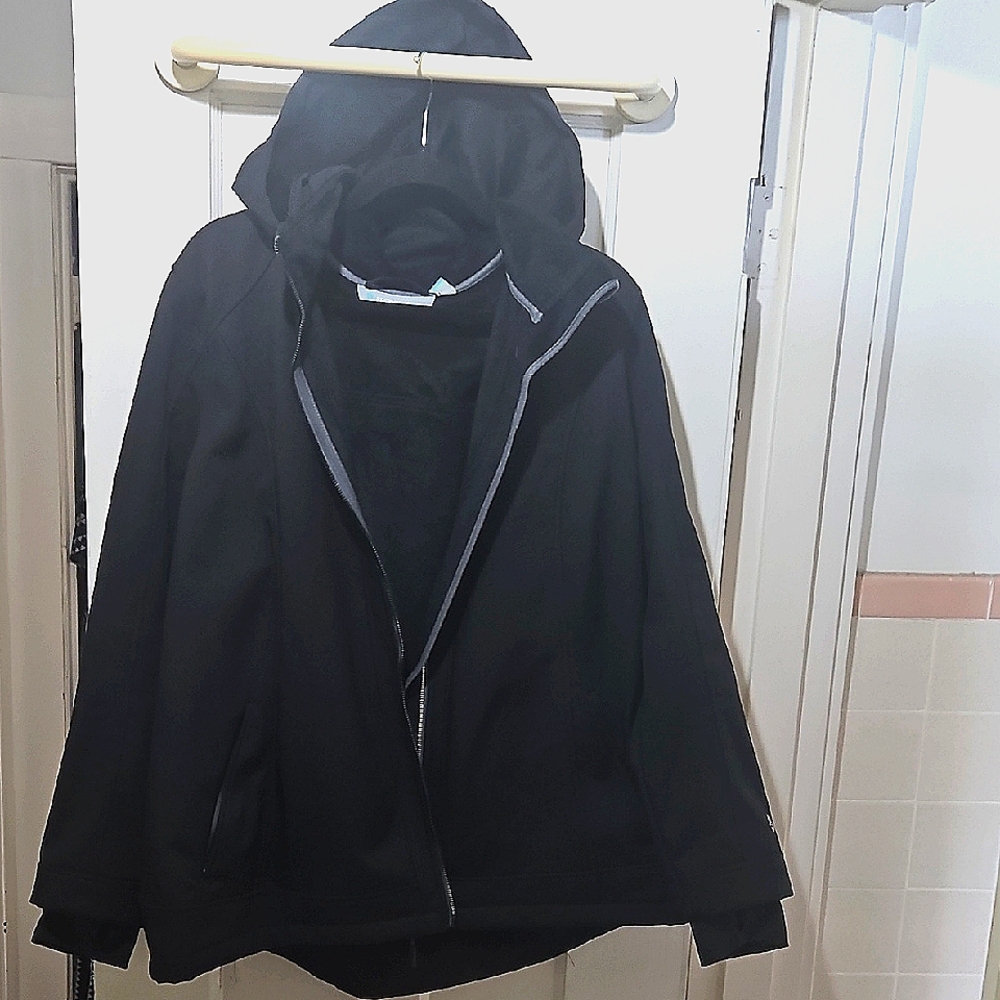 Free Country Women's Black Hooded Jacket 2x